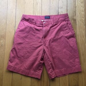 Polo‎ by Ralph Lauren Salmon Flat Front Shorts Size 33